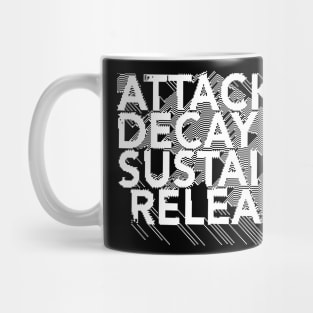 Attack, Decay, Sustain, Release Synthesizer Pixel Design Mug